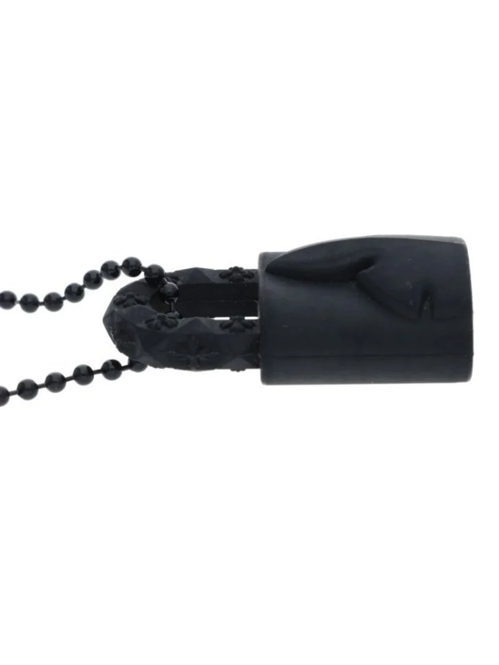 Chrome Hearts Rubber Padlock Flerknee Slcn Silicone Necklace